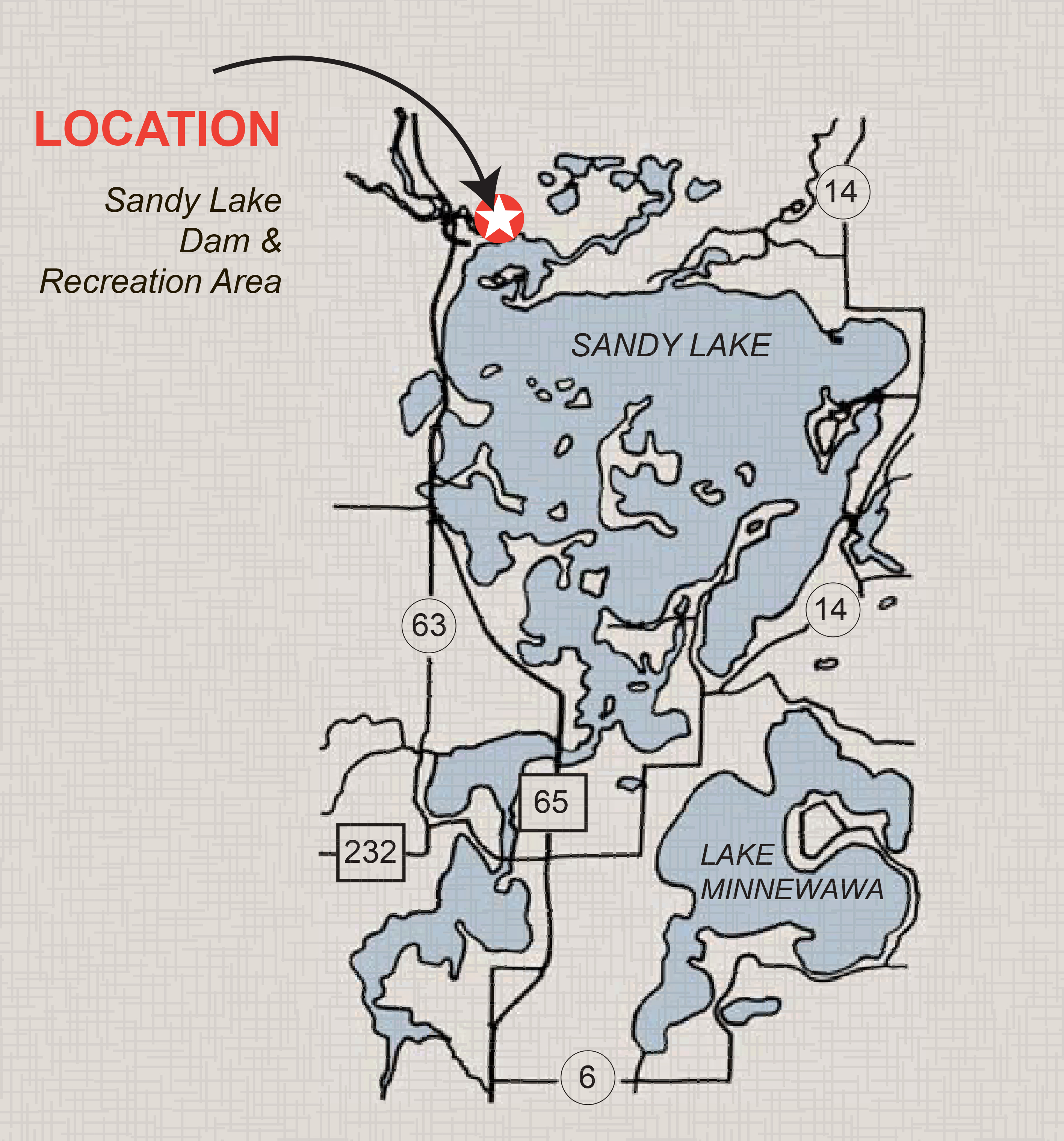 Sandy Lake map