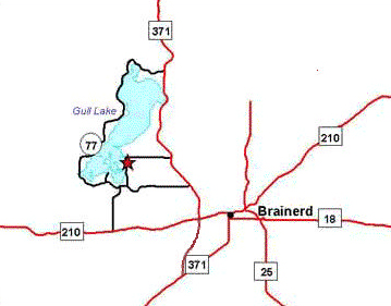 Gull Lake map