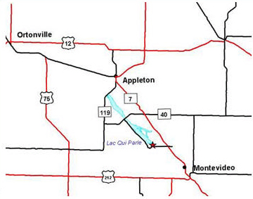 Lac Qui Parle map