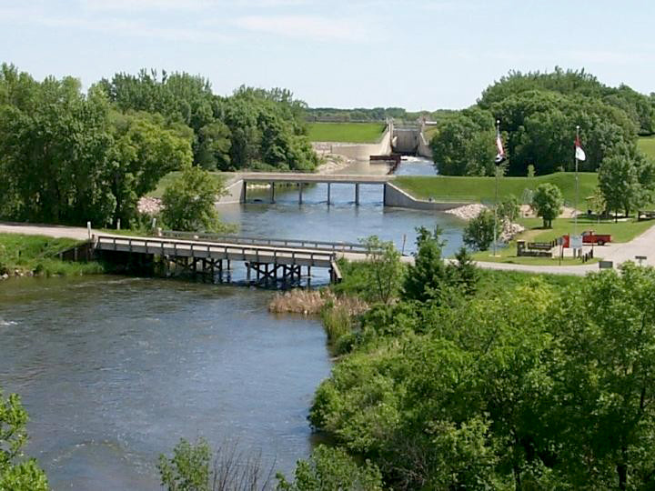 Orwell Lake Dam and spillway