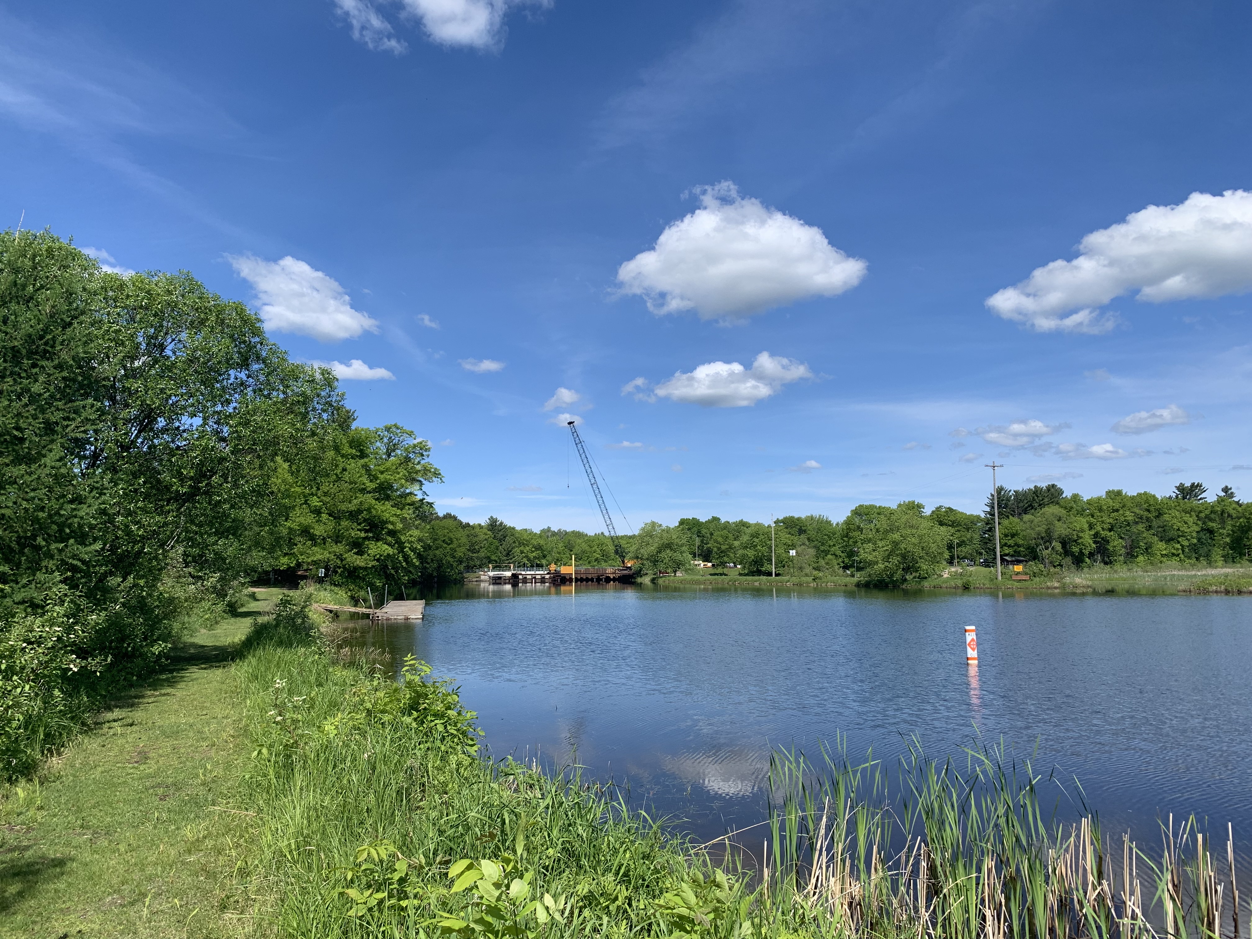 Crane at Sandy Lake Dam
