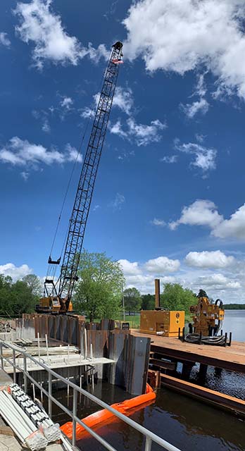 Crane at Sandy Lake Dam